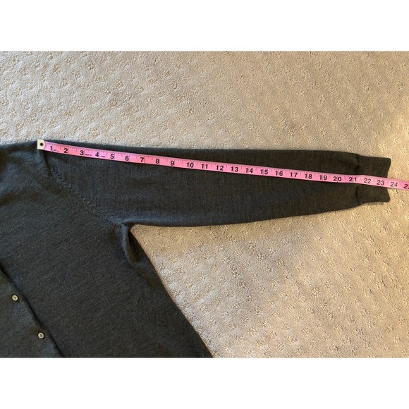 Brooks Brothers Womens Cardigan Sweater Green 100% Merino Wool Old Money Chic M - Picture 6 of 7